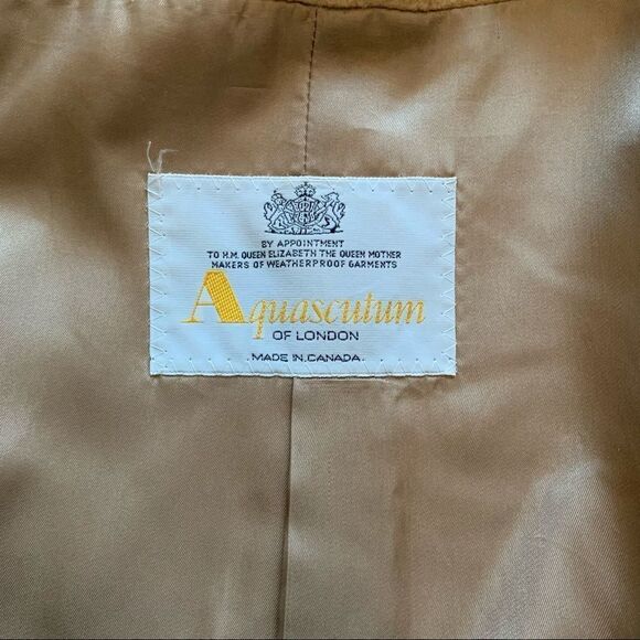 Vintage Aquascutum Double breasted wool and cashmere  camel coat - Picture 14 of 15